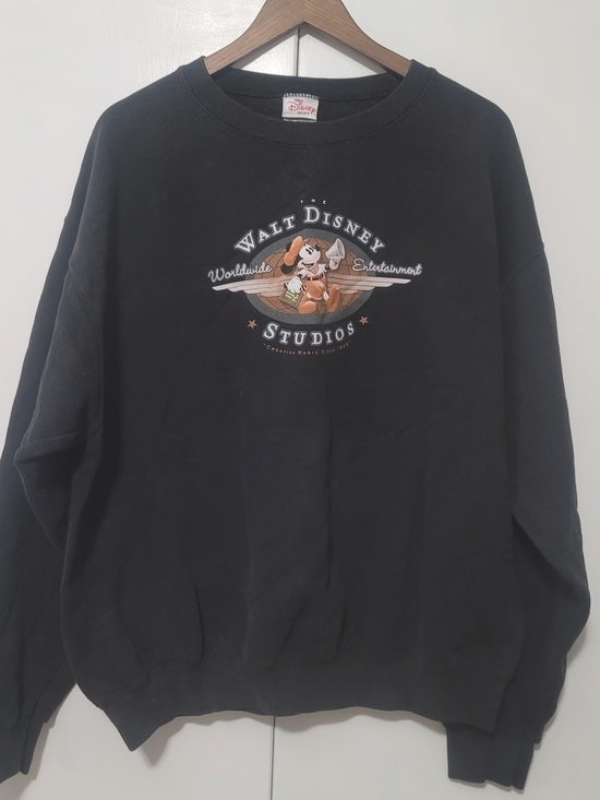 Disney Other - Disney Black Crewneck Sweatshirt with Mickey Studios Graphic Vintage